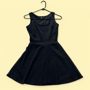 Black Sleeveless A-Line Mini Dress